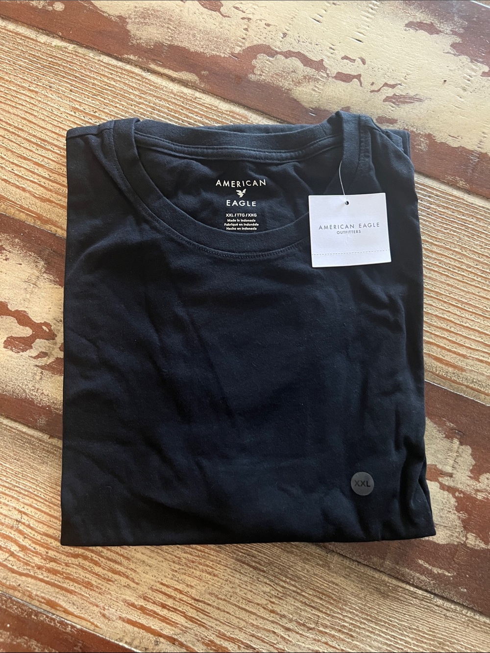 American Eagle Outfitters Black Short Sleeve Crew Tee